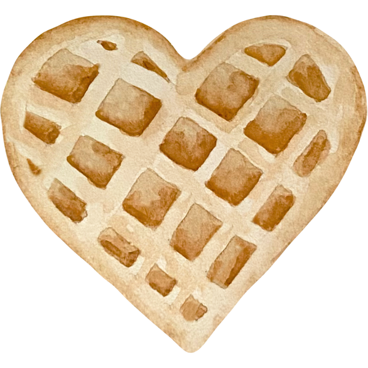 Icon eines Waffelherzens